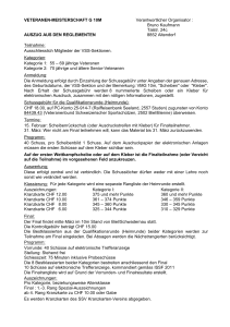 VETERANEN-MEISTERSCHAFT G 10M Verantwortlicher Organisator