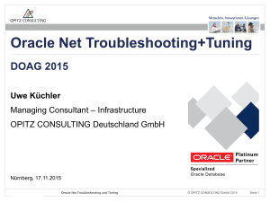 Oracle Net Troubleshooting+Tuning