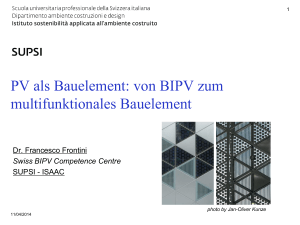 Photovoltaik als Bauelement / BIPV