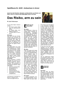 Das Risiko arm zu sein - ruth und helmut middeldorf stiftung