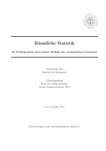 Räumliche Statistik