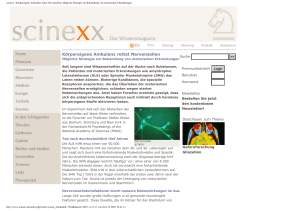 scinexx | Körpereigene Ambulanz rettet Nervenzellen: Mögliche