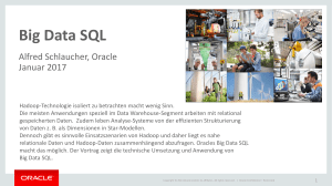 SQL HDFS Oracle 12c