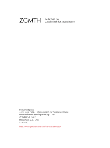 ZGMTH Zeitschrift der Gesellschaft für Musiktheorie