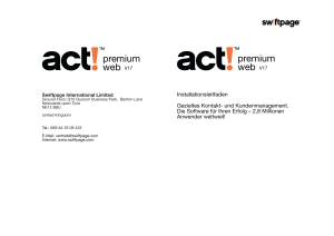 Booklet - ACT! 17 Premium Web