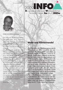 Wald und Klimawandel Bürgergemeinden und