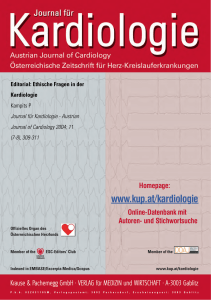 Editorial: Ethische Fragen in der Kardiologie
