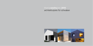 thomaswechspreis 2010 architekturpreis für schwaben