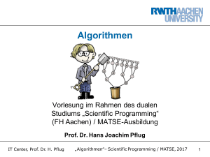 Algorithmen und Datenstrukturen