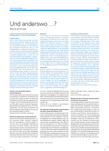 Und anderswo - Swiss Medical Forum