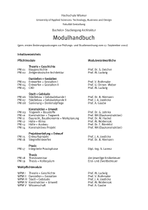 Modulhandbuch - Hochschule Wismar