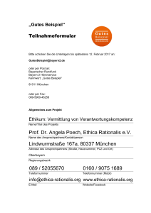 Prof. Dr. Angela Poech, Ethica Rationalis e.V. Lindwurmstraße 167a