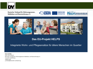 EU-Projekt HELPS - Deutscher Verband für Wohnungswesen