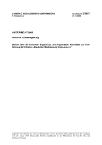 UNTERRICHTUNG - Netzwerk Baukultur MV