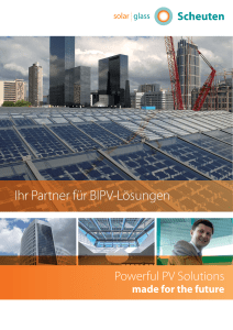 Ihr Partner für BIPV-Lösungen - Solar