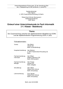 ELP Klassen- und Objektmodellierung &Uuml;bertragung nach Java