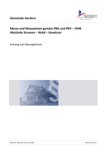 Gemeinde Herdern Masse und Messweisen gemäss PBG und PBV