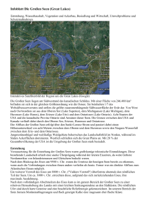 Infoblatt Die Großen Seen (Great Lakes)