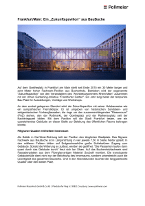 Frankfurt/Main: Ein „Zukunftspavillon“ aus BauBuche - Forum