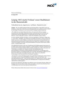 Leipzig: NCC startet Verkauf neuer Stadthäuser in der Russenstraße