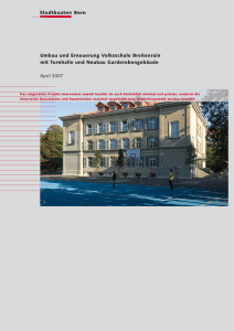 Umbau und Erneuerung Volksschule Breitenrain mit