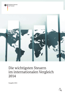 Steuern im internationalen Vergleich 2014 - Steuerliches Info