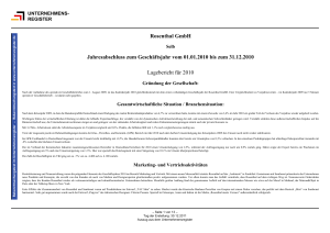 Rosenthal GmbH Jahresabschluss zum