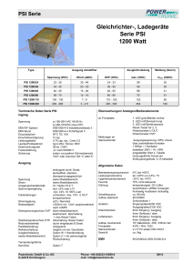 Serie PSI 1200W