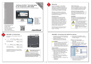 Software GridVis-Schnelleinstieg UMG 96RM-Serie