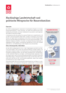 Nachhaltige Landwirtschaft und politische Mitsprache für