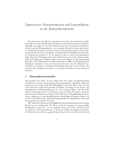 Dissertation: Datenstrukturen und Lernverfahren in der