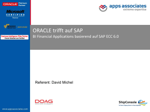 ORACLE trifft auf SAP