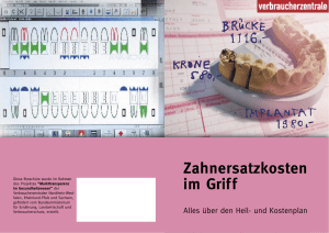 Zahnersatzkosten im Griff