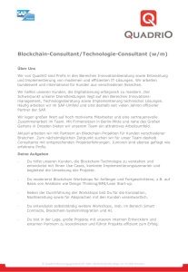 Blockchain-consultant/technologie-consultant