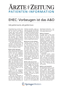 EHEC - Ärzte Zeitung Online