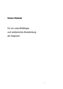 Unsre Heimat F&uuml;r ein zukunftsf&auml;higes und solidarisches