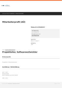 Projektleiter, Softwareentwickler - expert-profiles.com