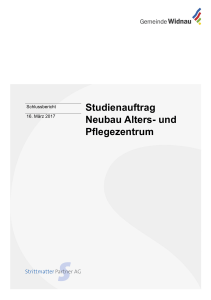 Studienauftrag Neubau Alters- und Pflegezentrum