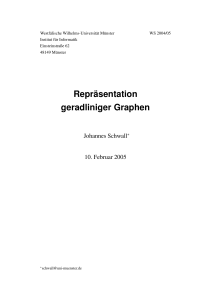 Repräsentation geradliniger Graphen