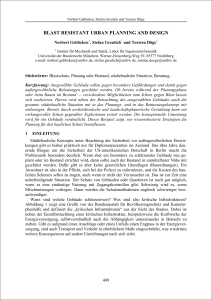 Blast resistant urban planning and design