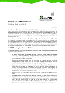 BUND-Bewertung der Revision des EU-Effizienzlabels