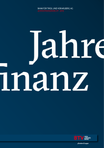 Bank für Tirol und VorarlBerg ag JahresfinanzBerichT 2016