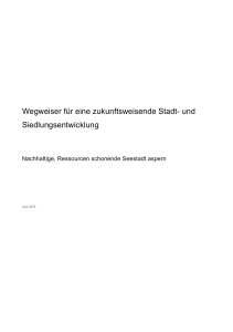 Wegweiser f&uuml;r eine zukunftsweisende Stadt
