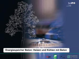 Heizen und K&uuml;hlen mit Beton Gerhard Hofer, e7 Energie Markt
