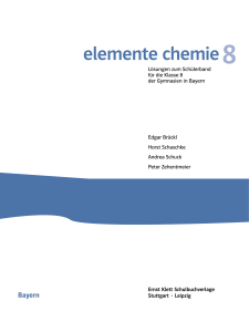elemente chemie - Ernst Klett Verlag
