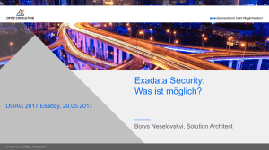 Exadata Security: Was ist möglich?