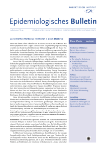 Epidemiologisches Bulletin 24/2001