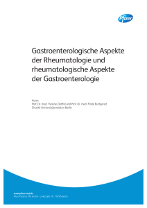 Gastroenterologische Aspekte der Rheumatologie und