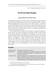 Jacqueline Kalbermatter - Bern: Die Sans-Papiers