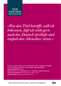Was den Titel betrifft, will ich bekennen, daß ich recht gern
